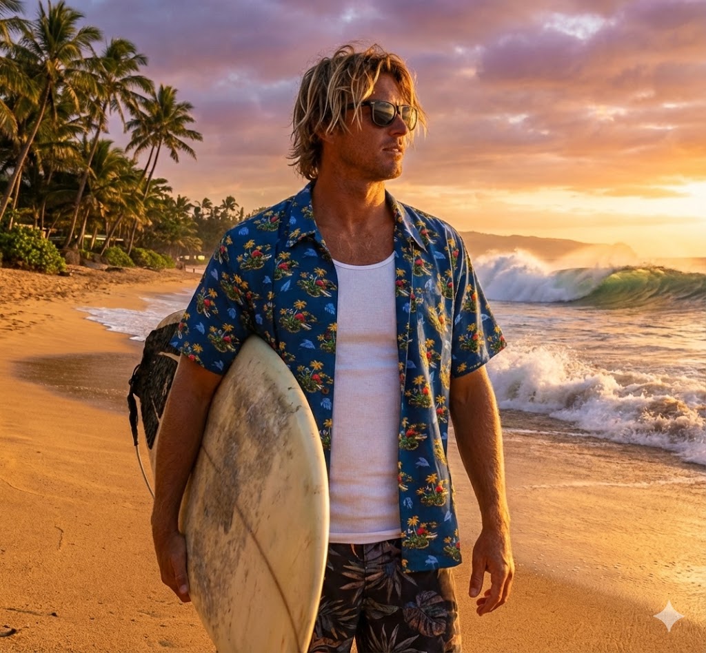 "Hula Island" Aloha Shirt