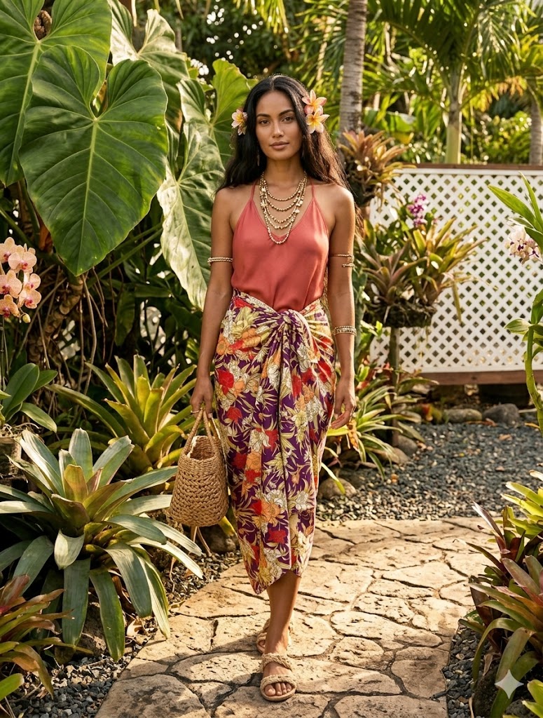 SARONGS-"LACQUER BOX"