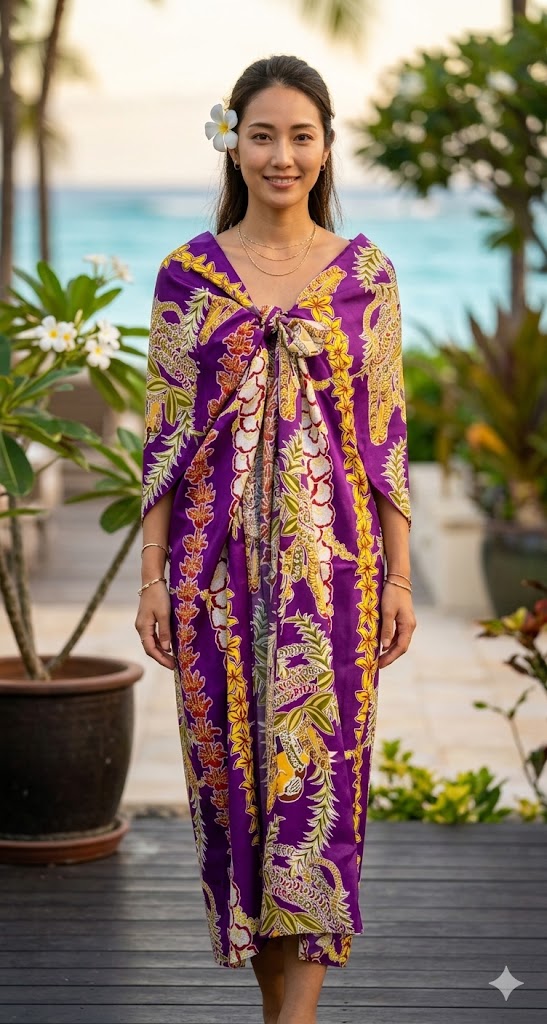 Engineerd Sarong "LEI LADY" Grape